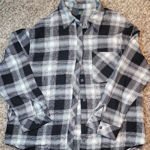 Wild Fable Monochrome Plaid Shirt